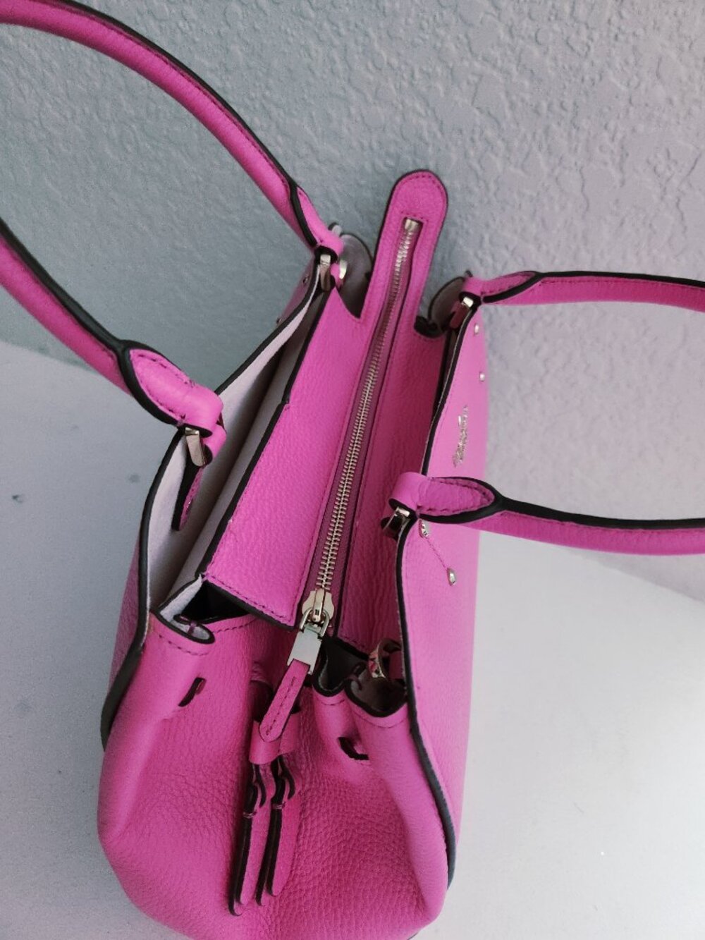 Like New Kate Spade NY Tegan Bright Peony Shoulder Bag Purse - Picture 7 of 16